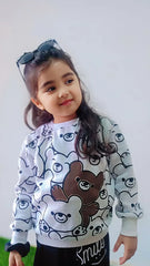 White Bears Sweatshirt With Trouser For Kids (2 Piece)