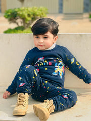 Blue Spaceship Kids Wear