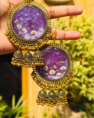 Gul e Zehra Resin Jhumka