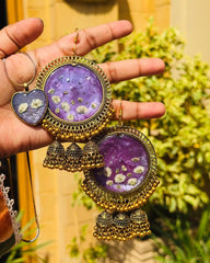 Gul e Zehra Resin Jhumka