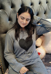 Black Heart PJs Set
