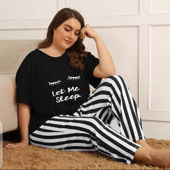 Black Let me Sleep PJs Set