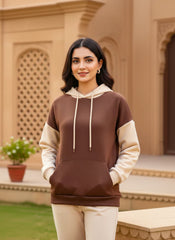 Winter Coffee With Cream Basic Hoodie For Women