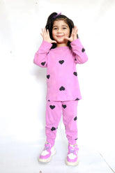Purple Multi Heart Kids Wear