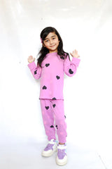 Purple Multi Heart Kids Wear
