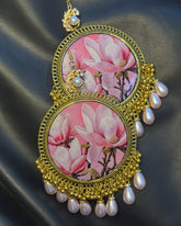 Magnolia Spark Resin Jhumka