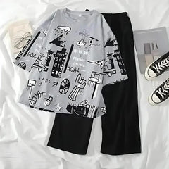 Grey Funcky PJs Set