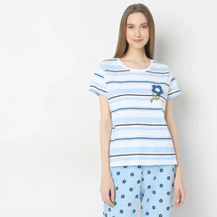 Sky Blue Lilly PJs Set