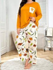 Yellow Flower Pocket PJs Set