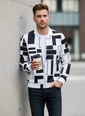 Winter Urban Gridlock Bomber Jacket For Men