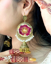 Husn e Gulab Resin Jhumka