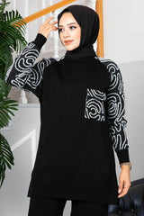 Winter Wood Printed Style Long Sleeves 2 PCs Co-Ord Set