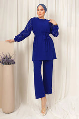 Winter Diamond Printed Long Sleeves 2 PCs Co-Ord Set