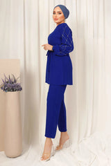 Winter Diamond Printed Long Sleeves 2 PCs Co-Ord Set