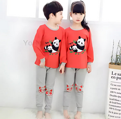 Red Panda Printed Kids Wear