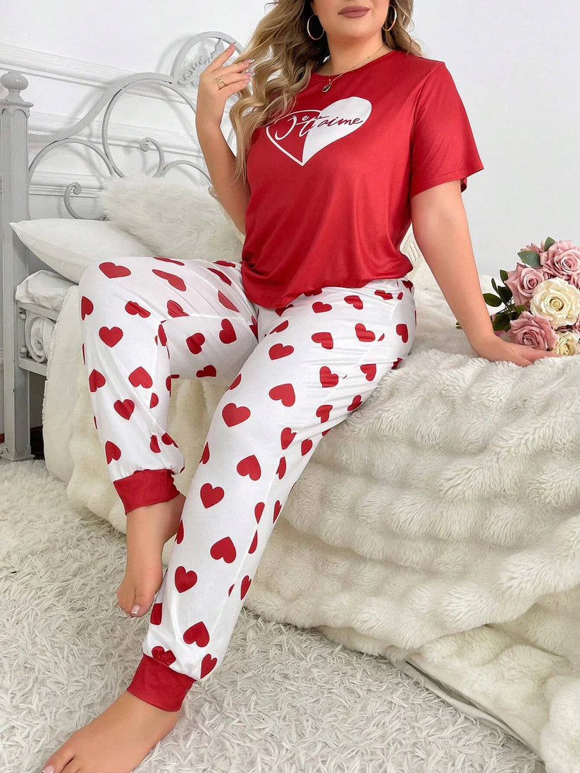 Red Heart PJs Set