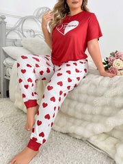 Red Heart PJs Set