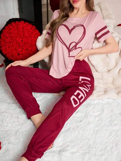 Two Heart PJs Set
