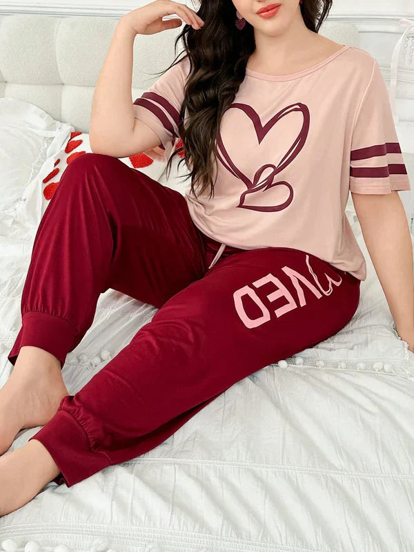 Two Heart PJs Set