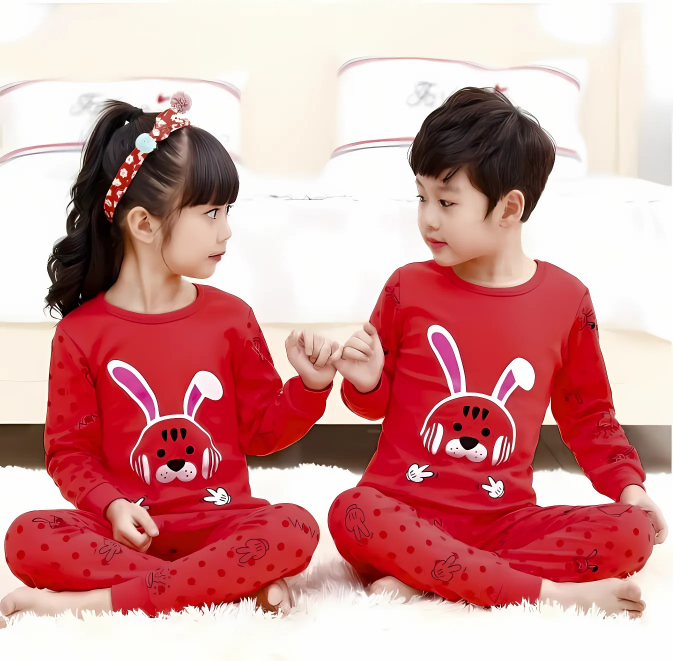 Red Rabbit Printed Kids Wear