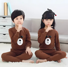 Brown Bear Printed Kids Wear