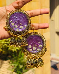 Gul e Zehra Resin Jhumka