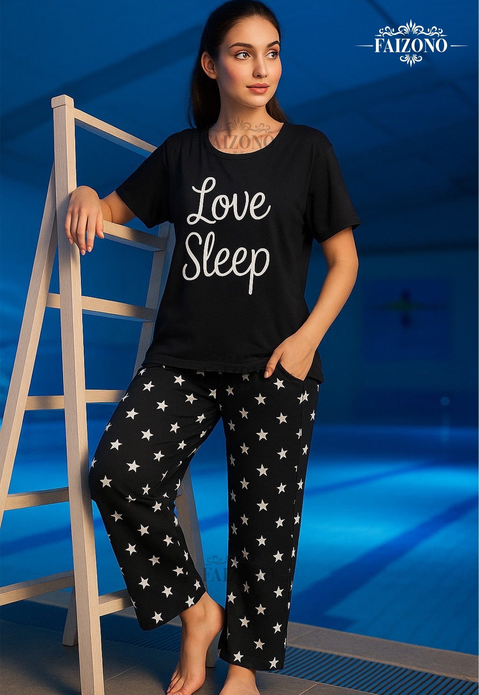 Black Love Sleep Pjs Set