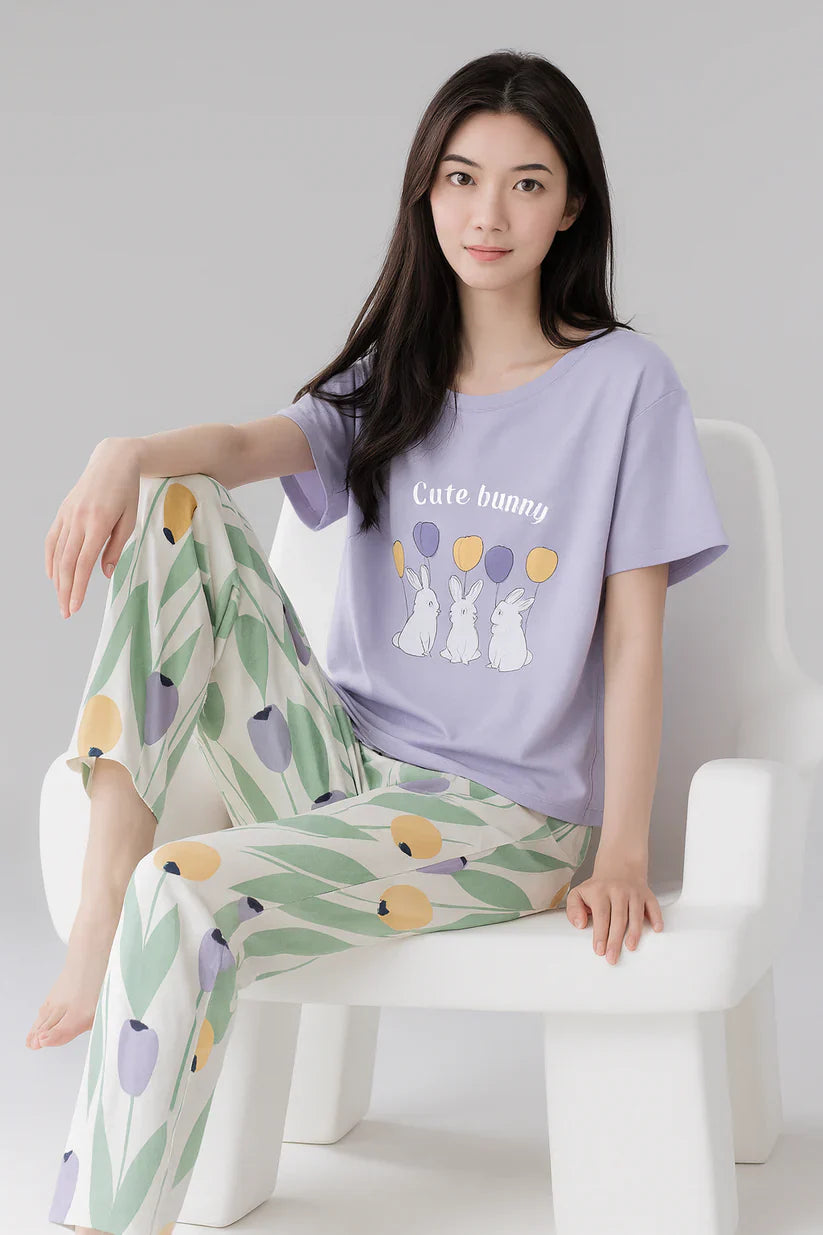Cute Bunny PJs Set