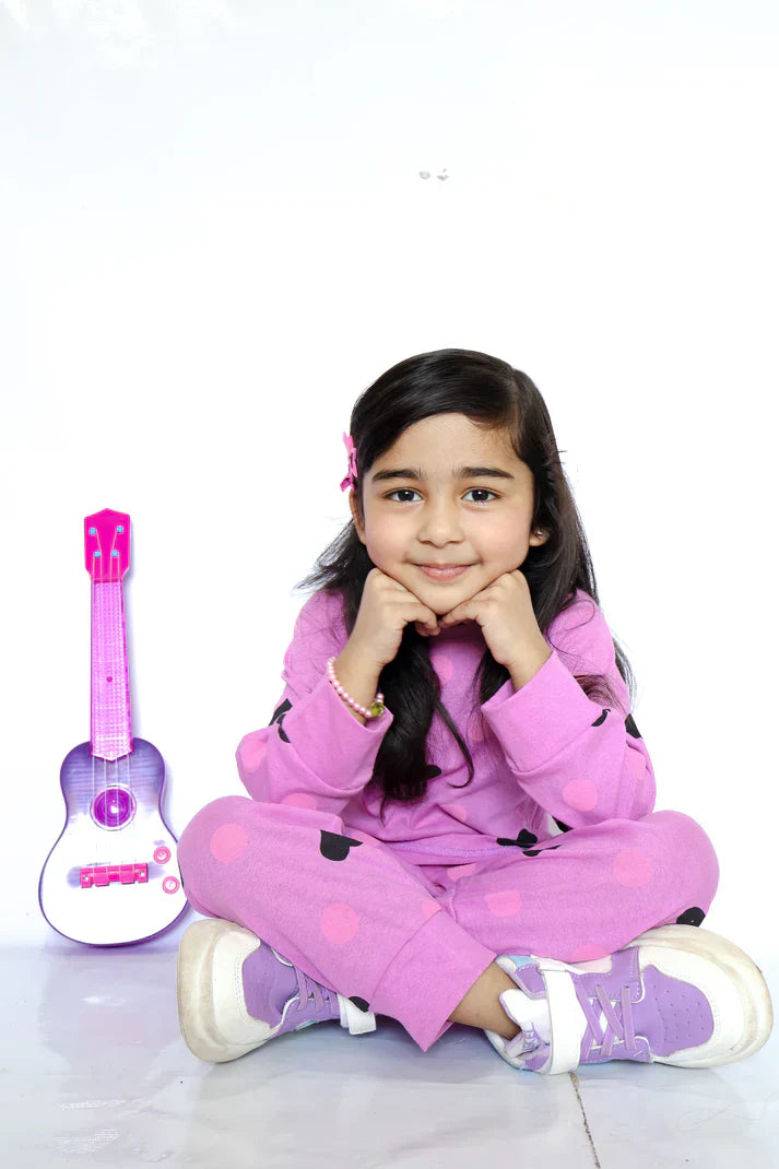 Purple Multi Heart Kids Wear