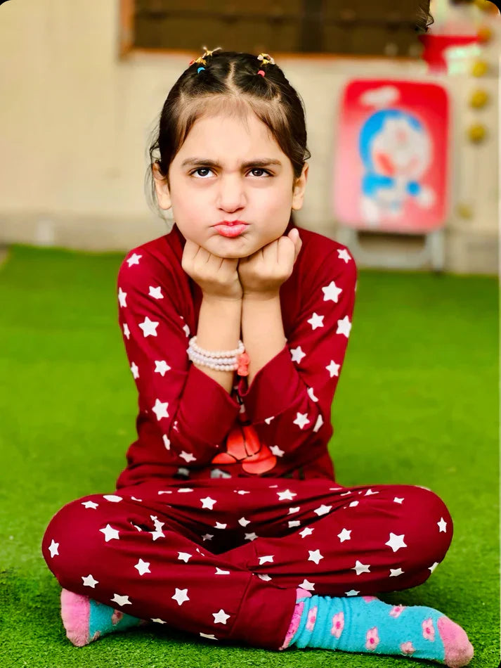 Maroon Teddy Bear Kids Wear