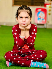 Maroon Teddy Bear Kids Wear