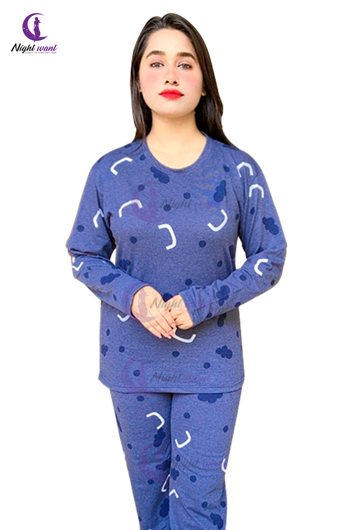 Pattern Printed Night Suit