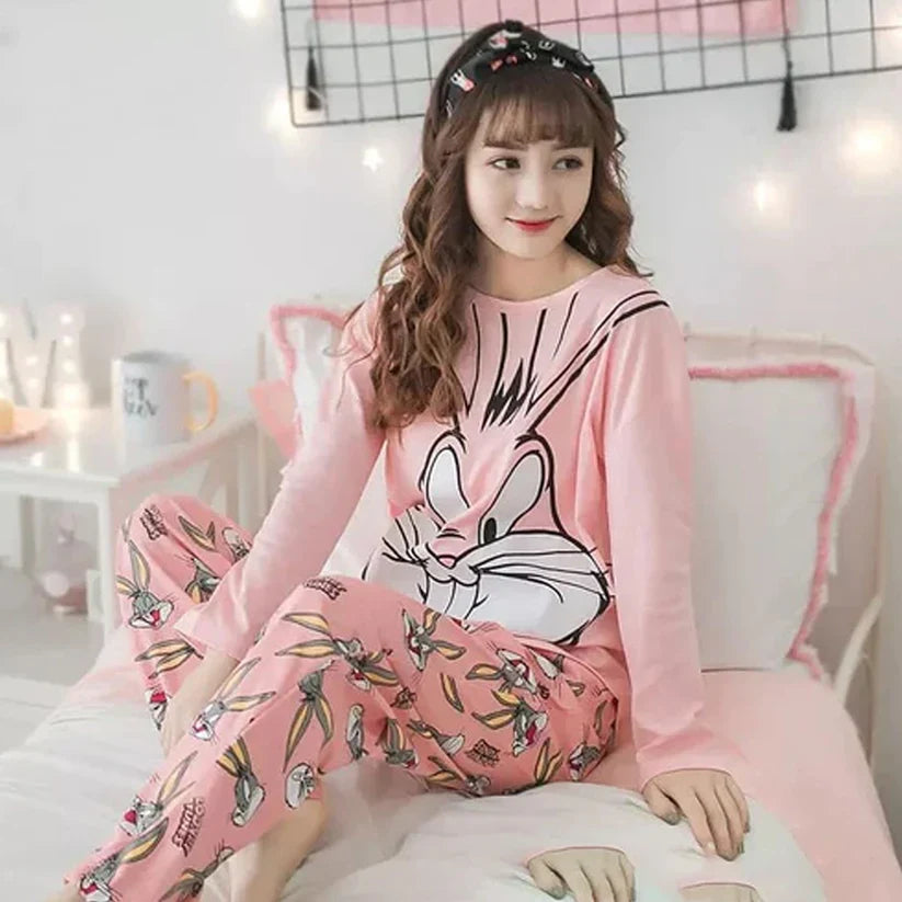 Pink Bunny PJs Set