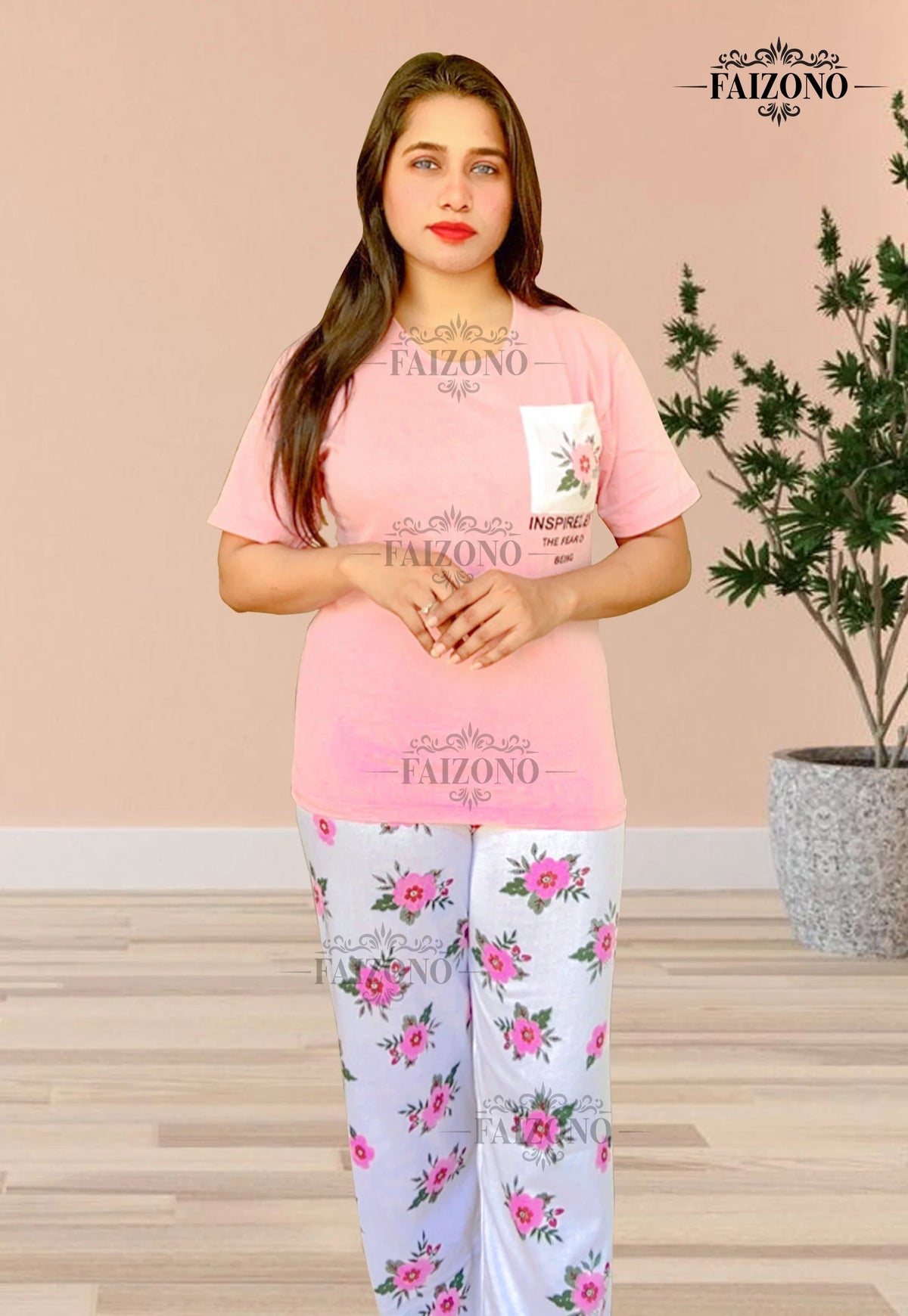 Pink Pocket PJs Set