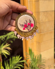 Phool Saaz Resin Jhumka