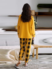 Yellow Mickey Mouse Printed Night Suit