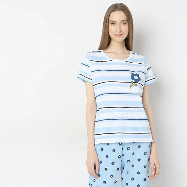 Sky Blue Lilly PJs Set