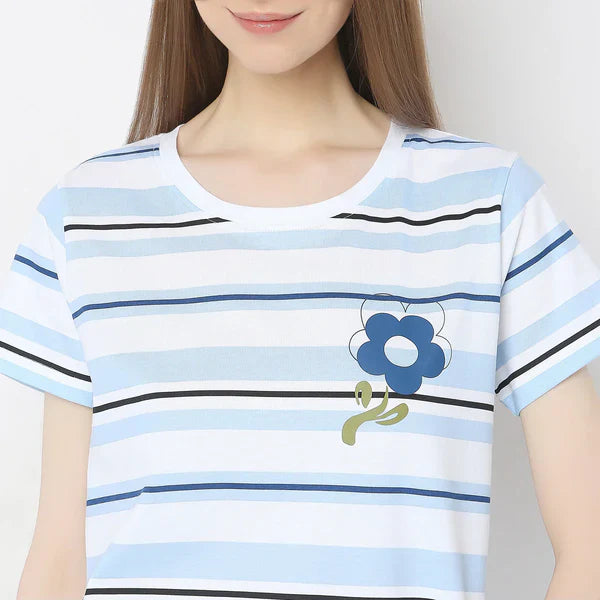 Sky Blue Lilly PJs Set