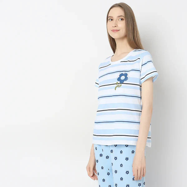 Sky Blue Lilly PJs Set