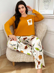 Yellow Flower Pocket PJs Set