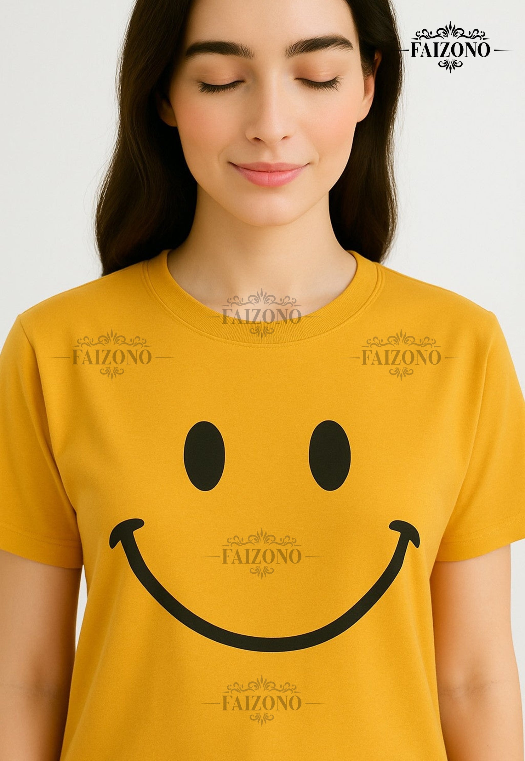 Yellow Smiley PJs Set